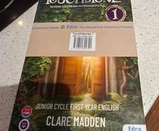 Touchstone, Junior Cycle, First Year, English book and workbook.