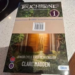 Touchstone, Junior Cycle, First Year, English book and workbook.