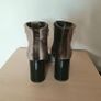 River Island Khaki Velvet Boots Image 5