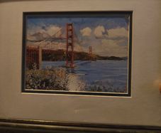 Framed print of Golden Gate birdge