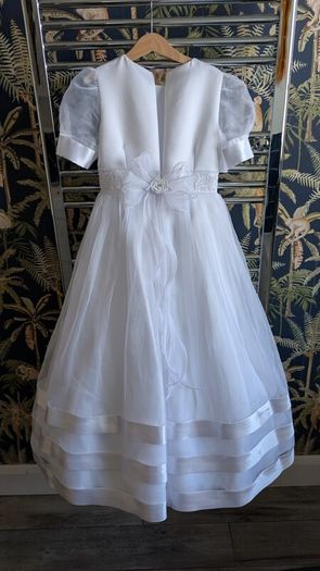 Beautiful White Communion Dress & Shoes for Sale