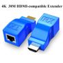 2pcs/set HDMI-compatible To RJ45 Ethernet Adapter 4K 1080P Signal Extender Up To 2.5Gbps 1080p For HDTV, STB, DVD Image 3