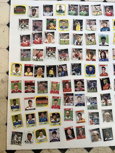panini football stickers vintage