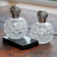 c19th Victorian perfume scent bottles PAIR
