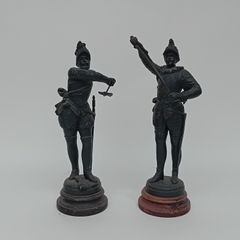 Vintage Spelter Military Figures
