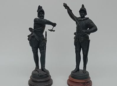 Vintage Spelter Military Figures