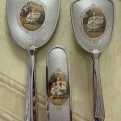 Art Deco Brush & Mirror Set