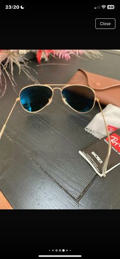 Rayban polarised aviator sunglasses