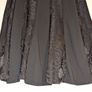 stunning wide pleat black floral midi skirt from Claudia C Image 4