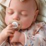 Reborn Dolls 17 Inch Soft Body Lifelike-Newborn Baby Dolls Sleeping Girl Dolls with Clothes and Toy Accessories Gift for Kids Age 3+, Yellow Floral Image 2