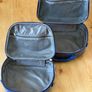 Blue alligator style travel accessory bags Image 5