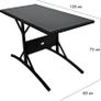 Poly rattan Balcony Cube Set, 7-cm thick cushions, 2 Chairs & 1 Table, 3-piece Garden Furniture Set Image 3