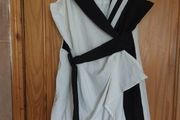 Rinascimento Black and white wrap dress (free postage)