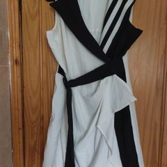 Rinascimento Black and white wrap dress (free postage)