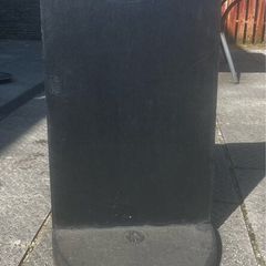 Pavement menu sign
