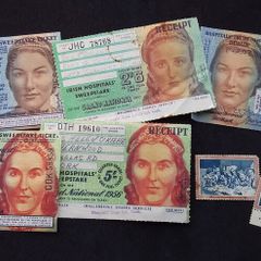 Irish Hospitals Sweepstake Tickets , Receipts , Stub and Stamps - 1950s/60s