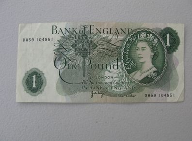 Bank of England Series C One Pound Note