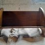 Oak Book Trough with Inlaid Border Image 3