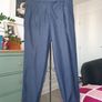 Cos Navy Trousers Size Uk 6 Image 3