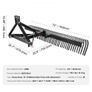 Tow Behind Dethatcher, 72-inch Tow Dethatcher with 36 Steel Tines, 3-Point Lawn Dethatcher Rake with Attachments for Tractor, Landscape Rake for Garden, Farm, Grass Image 4
