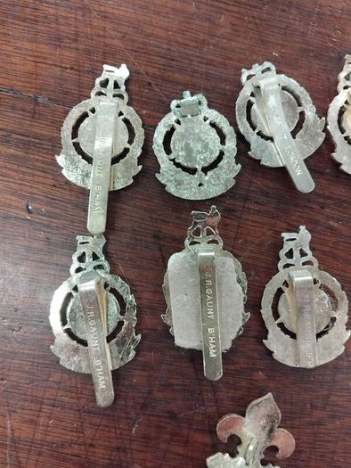 Vintage Metal Army Badges