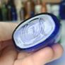 461 - Set of Three Beautiful Vintage Glass Decorative Collectible Bottles - Amber Eire Bovril, Cobalt Blue Magnesia and Turquoise Science Cream Image 7