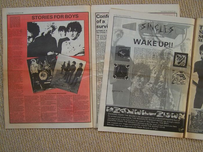 Early U2 Interest Inkies (Ephemera Collection of UK Music Newspapers)