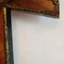 Large French Antique Wood and Brass Crucifix Image 7