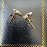 Gold earrings diamond Image 4