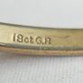 Vintage 18ct G.R. rolled gold Irish Claddagh  Bangle Bracelet Image 5