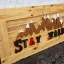NEW Rustic STAY WILD Wood Art Wall Sign Image 3