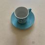 Espresso coffee cups & saucers x 3 Image 2
