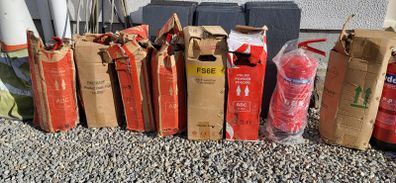 Selection of 6kg fire extinguishers
