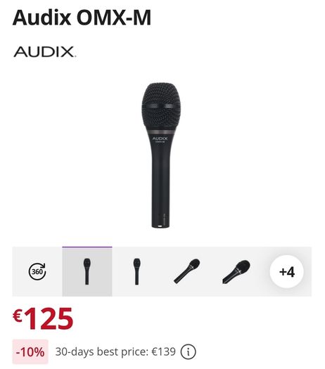 Audix OMX-M Dynamic Microphone