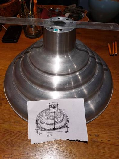 Metal lampshade