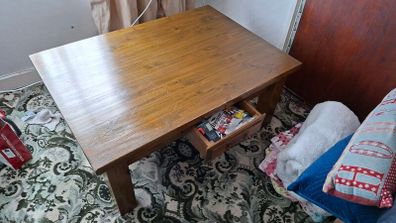 Solid wood coffee table