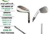 Ping S159 Wedge Lw 62 Degree.6.T / Alta CB AWT Stiff / Orange Dot