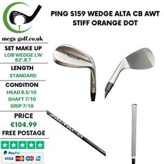 Ping S159 Wedge Lw 62 Degree.6.T / Alta CB AWT Stiff / Orange Dot