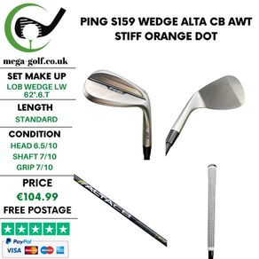 Ping S159 Wedge Lw 62 Degree.6.T / Alta CB AWT Stiff / Orange Dot