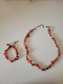 Elegant Crystal stone Chain & Bracelet Set -Jewellery Gift