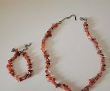 Elegant Crystal stone Chain & Bracelet Set -Jewellery Gift