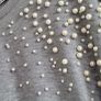 Stradivarius grey pearl batwing top Sz L (Fit 12-14) Image 6