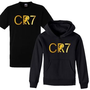 Kids Ronaldo CR7 Inspired United Hoodie T Shirt Hoody footy Merch Jumper Christiano Ronaldo Tee Boys Girls Gift football Top Tee