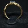 Vintage 18K Gold Ring with Blue Stone Size 49.5 Image 6