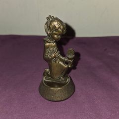 Vintage Italian Praying Girl Statue