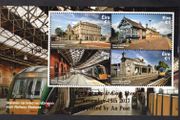 2017 Ireland Cork Stamp and Coin Exhibition 18th November 2017 Exhibition Miniature Sheet on Irish Railway Stations (Heuston, Clarke, Kent &amp; Bagnelstown) Commemorative Stamps Miniature Sheet Mint Never Hinged (MNH)
