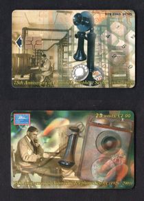 2001 Gibraltar 25 unit Black Antique Phone (Gemplus - GEM5 (Red)) Phonecard