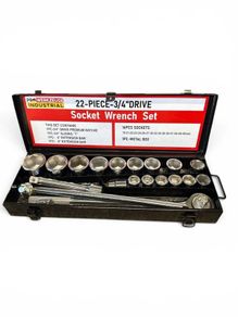 22-Piece 3/4-Inch Drive Socket Wrench Set