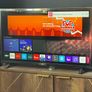 LG TV with Samsung soundbar and speaker Image 2