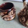 Maldivian Pottery Turkish set, ORIENS, Castle, 600ml, 200ml, Ceramic, Beige/Brown, 3 pieces Image 3